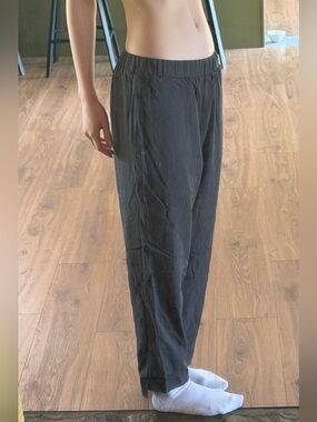 Women’s Charcoal Gray Linen Blend pants S/M
